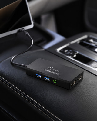J5create Video Capture Card Hub JVA01 USB C 1080p 4K HDMI Output PD 60W Home