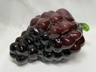Vintage Blenko Glass Purple Grape Bunch Fruit Paperweight Hand Blown