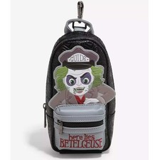 Loungefly Beetlejuice Headstone Pencil Case Sold Out HTF New NWT Mini Backpack