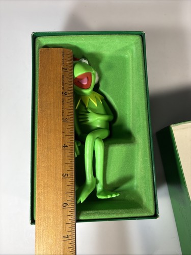 Vintage Hallmark Kermit Frog Christmas Stocking Hanger Holder Muppets 1980 w/Box - Picture 12 of 12