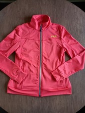 FILA Sport Women's Orange Activewear Track Performance Jacket Sz Medium