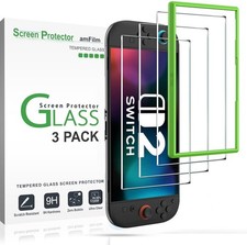 amFilm Tempered Glass Screen Protector Compatible with Nintendo Switch 2 7.9" 20