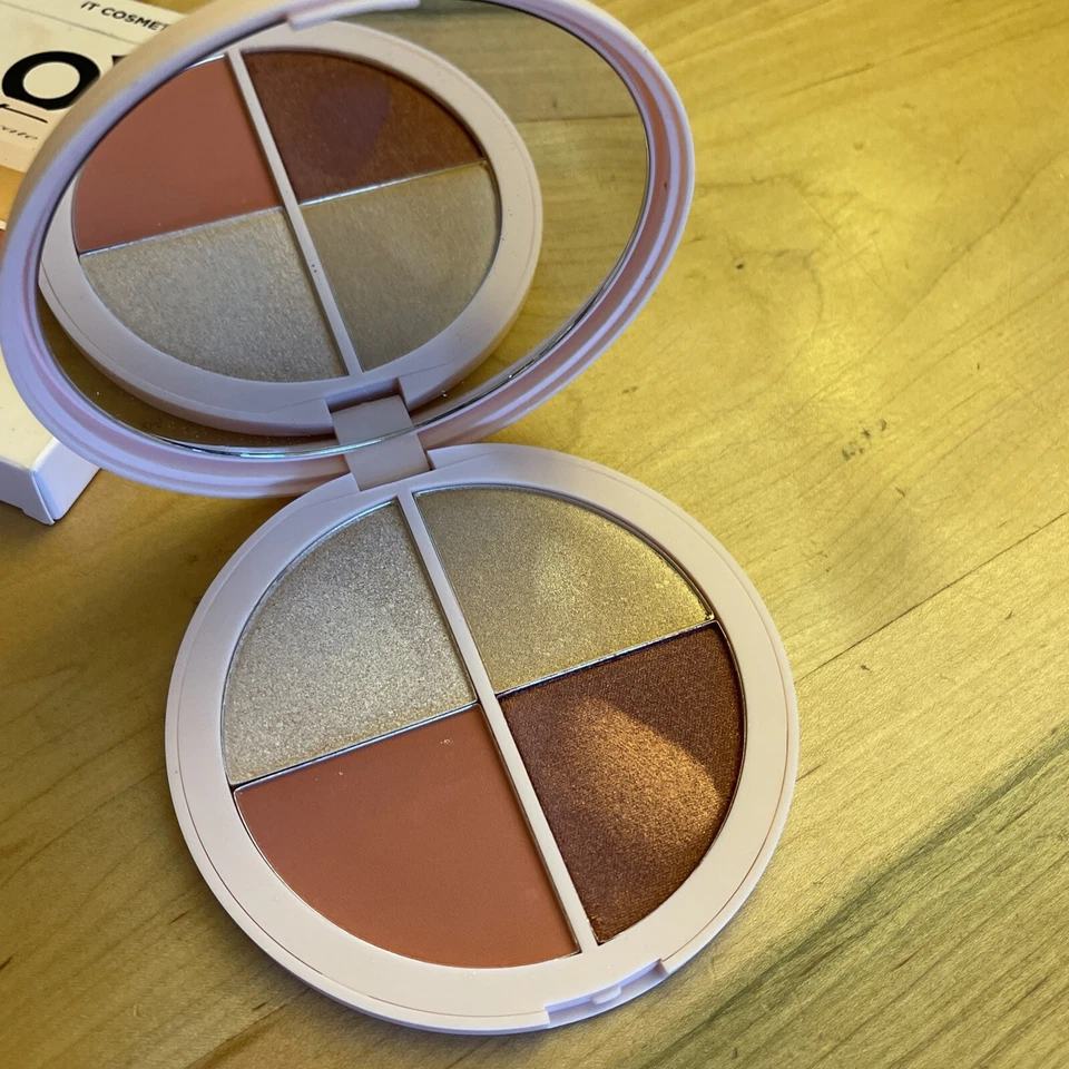 It CELEBRATE GLOW FACE & EYE MAKEUP PALETTE 0.19ozX4 LIMITED EDITION! NEW OTHER! - Image 2 of 4