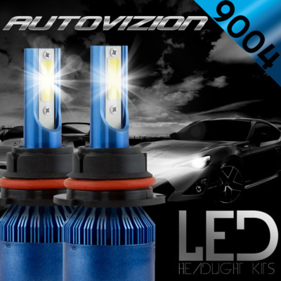 AUTOVIZION LED HID Headlight Conversion 9004 HB1 6000K 1987-1994