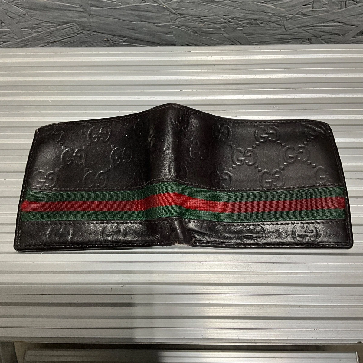 Gucci red Stripe Black Wallet