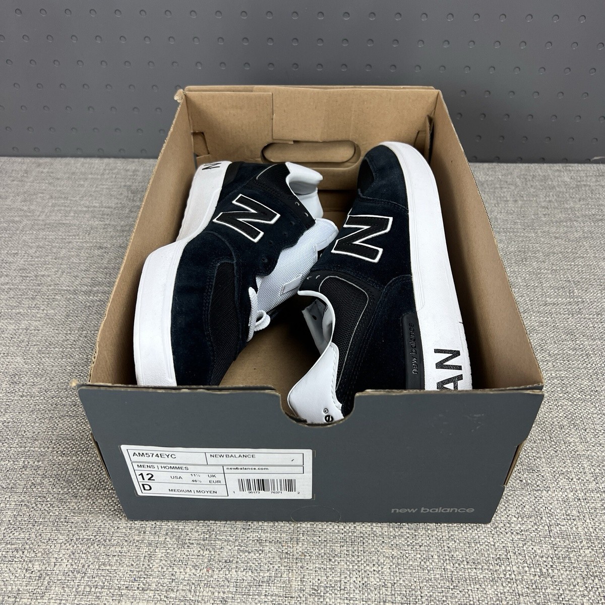 Mens Size 12 - New Balance Junya Watanabe MAN x AM574 Black | eBay