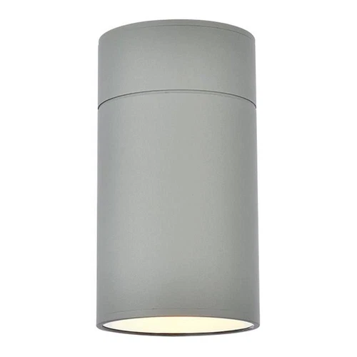 Living District Raine 1-Light Modern Aluminum Outdoor Wall Light - Silver - Picture 1 of 6