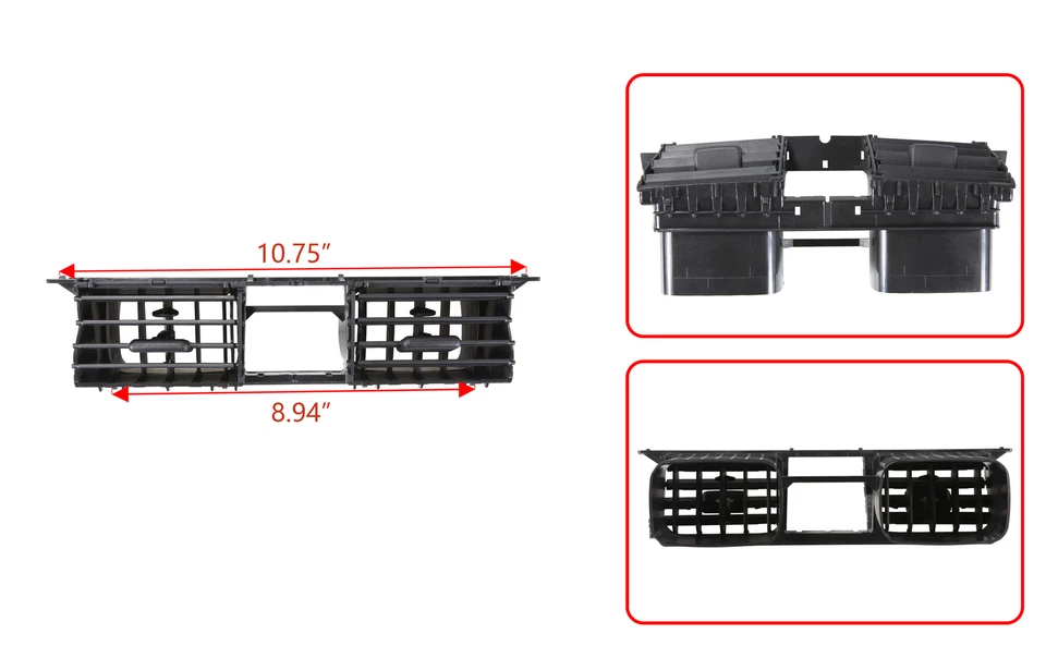 Rejilla de ventilador central de ventilación de aire para Toyota Yaris Soluna Vios 07-12 055686-D030 Foto 2 de 4