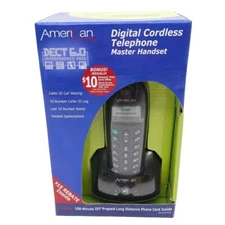 American Telecom (RA22304H) Digital Cordless Phone Master Handset Dect 6.0 New