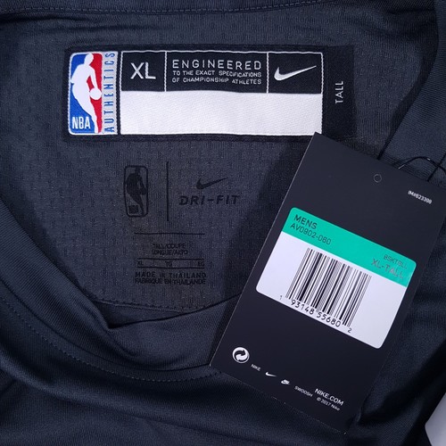 NIKE NBA Houston Rockets Long Sleeve Warm Up Shooting Shirt Mens XL TALL Grey - Picture 3 of 6