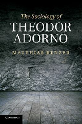 The Sociology of Theodor Adorno Benzer Paperback Cambridge University Press
