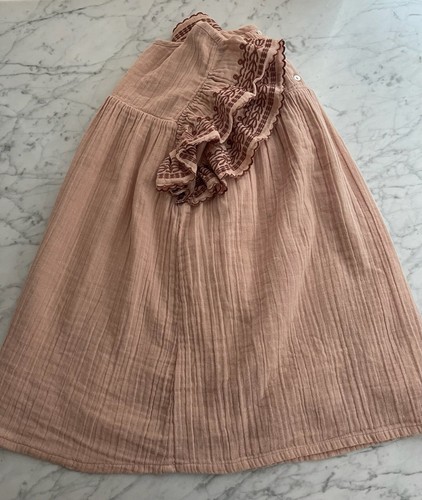 Nwt Louis Louise Paris 11 12 Y Misha Doen Soft Cotton Gauze Dress Pink Bonton - Picture 4 of 12