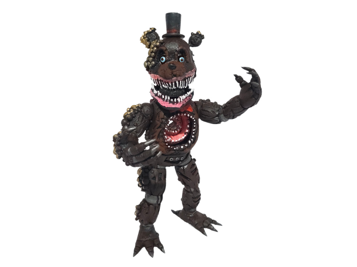 TOY FIGURE MEXICAN FIVE NIGHTS AT FREDDY 'ANIMATRONICS FREDDY COFFEE  TWISTED 9IN