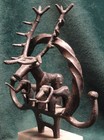 Anatolian Bronze Ceremonial Standard on Marble Stag and Two Bulls -- LOOK — photo 3