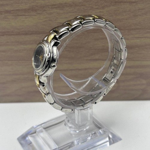 Guess Two Tone Silver and Gold Watch Black Dial Links - 第 5/8 張圖片
