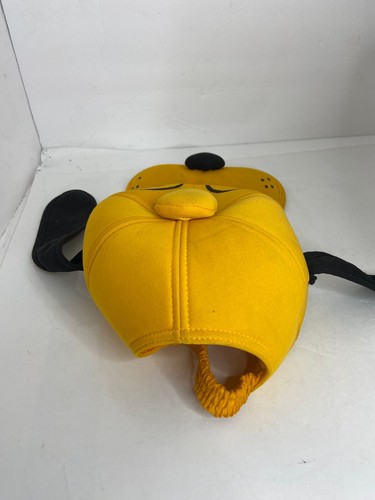 🐞 Disney Parks Pluto Hat With Ears Cap Stretch Fit Plush Dog Face Yellow Adult - Picture 7 of 8