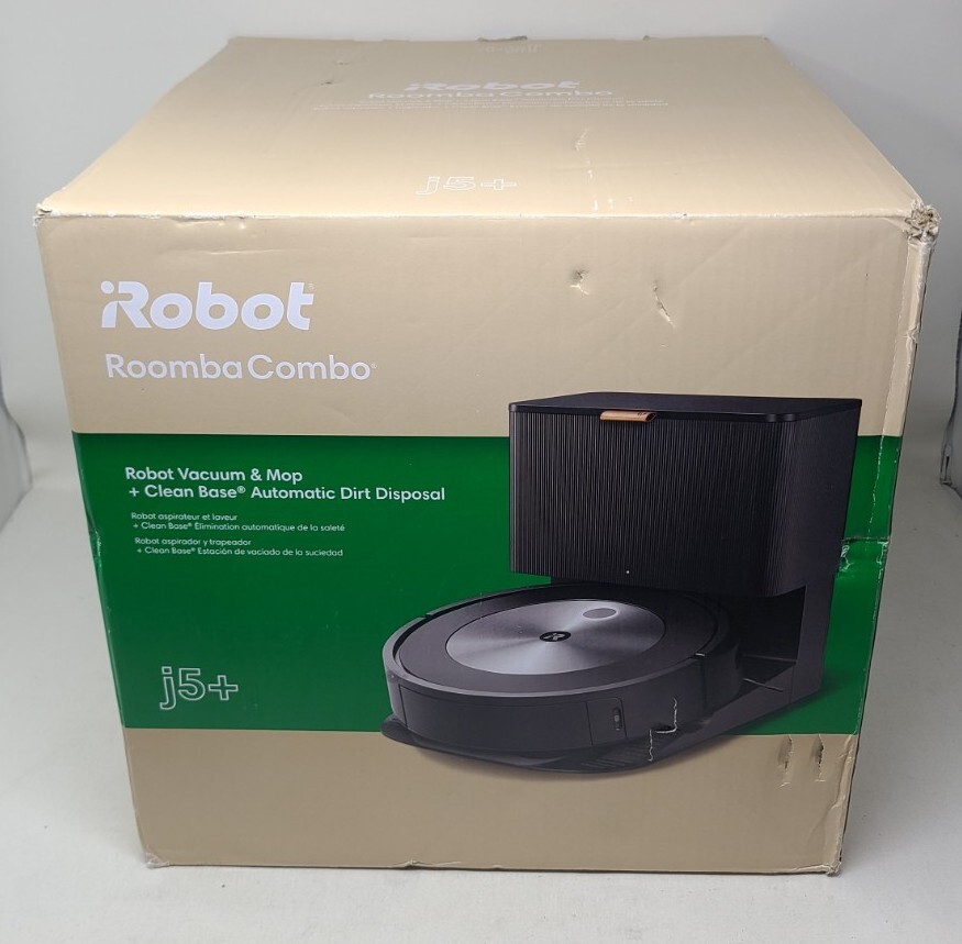 iRobot Roomba j5+ Combo Robot Vacuum & Mop with Self-Emptying Clean Base