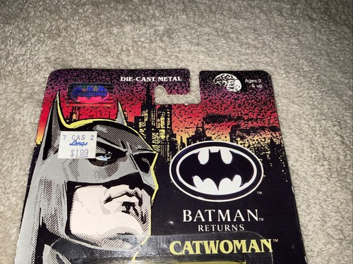 1991 ERTL Batman Returns CATWOMAN Die Cast Metal Figurine #2484 Vintage NEW - Picture 3 of 6