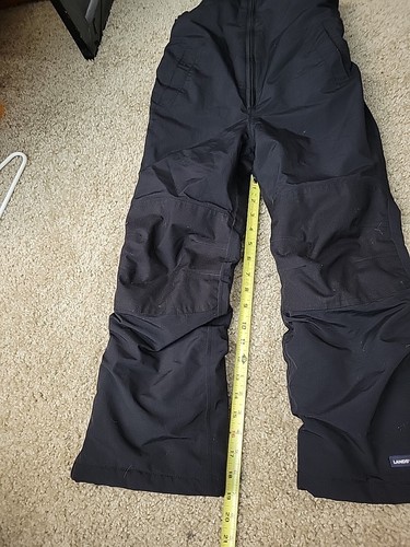Land’s End Snow Bibs pants black youth sz 7 Ski Snowboard - Picture 4 of 6