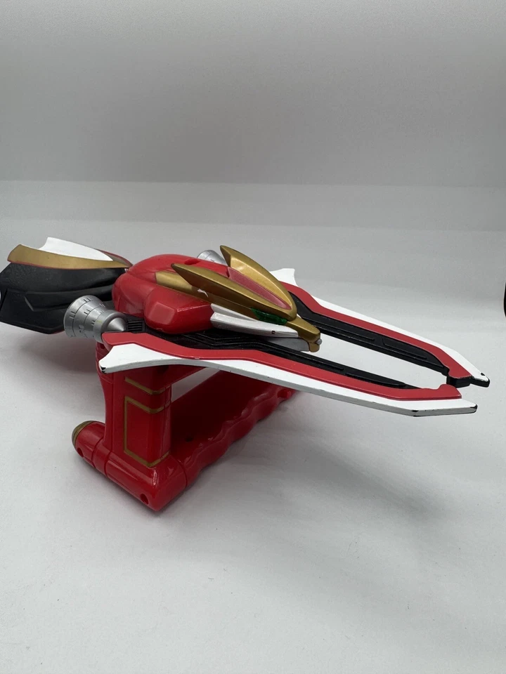 Power Rangers Wild Force Jungle Blaster Juguete Rojo Halcón Sonidos Probados Funcionando Foto 4 de 4