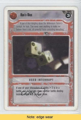 1995 Star Wars Customizable Card Game: Premiere Han's Dice READ 0a1 | eBay