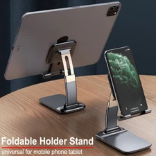 Foldable Metal Desk Mobile Phone Holder Stand For iPhone 14 13 Pro iPad Tablet