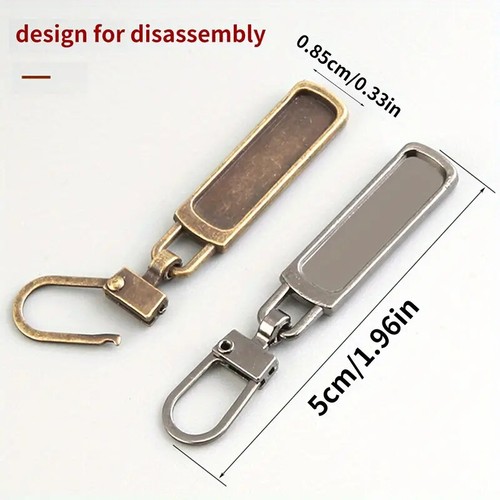 Metall Zip Slide Puller Instant Clip On Ersatz für defekten Zip Kopf - Bild 4 von 10