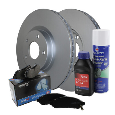 Front Brake Kit 320mm Disc Rotors & Akebono Ceramic Pad Set For Infinity Nissan