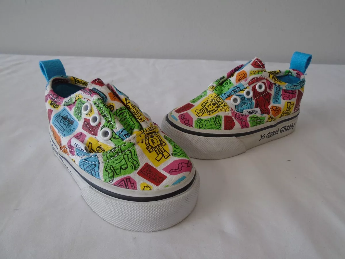 Vans Yo Gabba Gabba Slip On Shoes Size Toddler 4.5