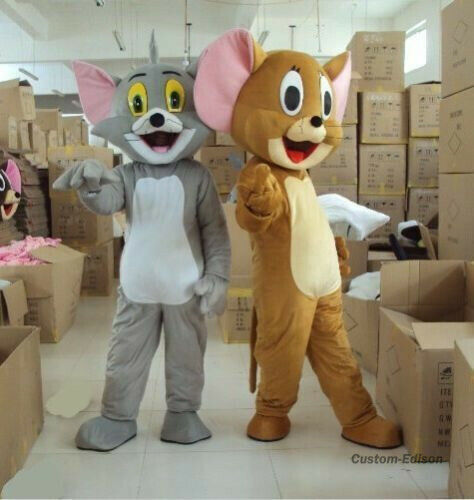 Mascot Costume Tom and Jerry Halloween Xmas Party Fancy Dress