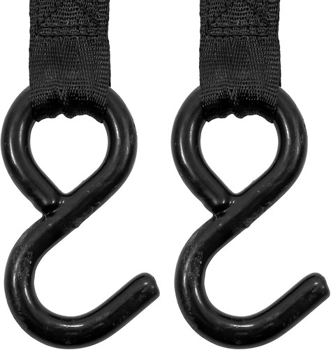 Ratchet Tie Down 2 Pack Retractable 2" x 5.5' Trailer Boat Transom Bolt On Strap - Picture 7 of 10