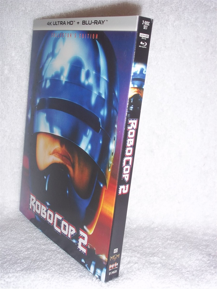 Robocop 2 (4K/Blu-ray, 2024, 2-Disc) NEW Peter Weller Nancy Allen