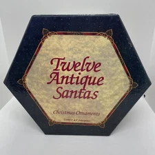 Twelve Antique Santas Christmas Ornaments - C&F Enterprises - Set Of 12 - 1995