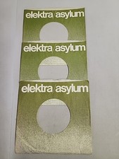 45 RPM 7" RECORD SLEEVES CO. SLEEVE 3 PACK SEE PHOTOS - Elektra Asylum SLV166