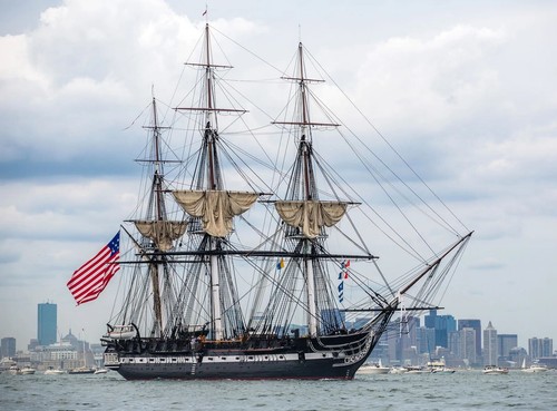 USS CONSTITUTION Nave Statica Montata Veliero da Collezione - Foto 6 di 6