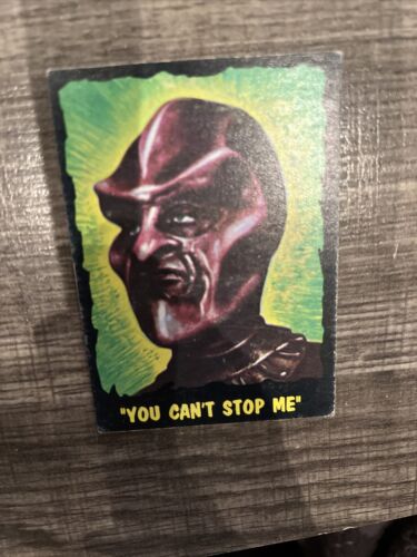 1964 Topps (Bubbles, Inc.) Outer Limits Trading Card #37 You Can't Stop Me - Foto 1 di 2