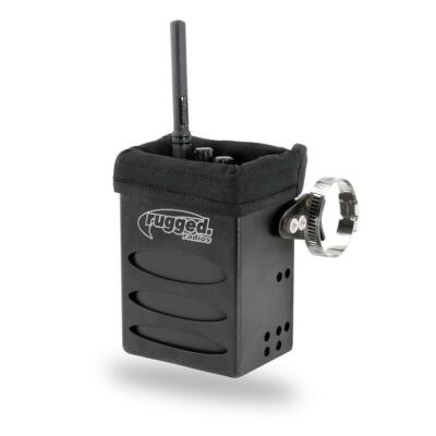 Rugged Radios Aluminum Handheld Radio Box with Universal Mounting Racing Offroad