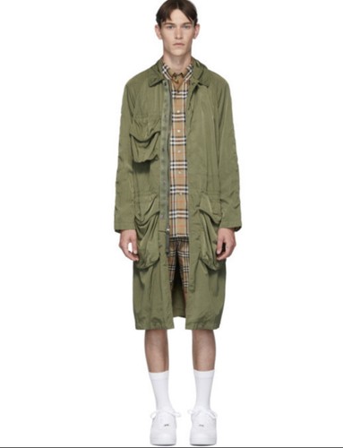 Burberry Regenmantel Herren grün mit Cargotaschen - Bild 1 von 12