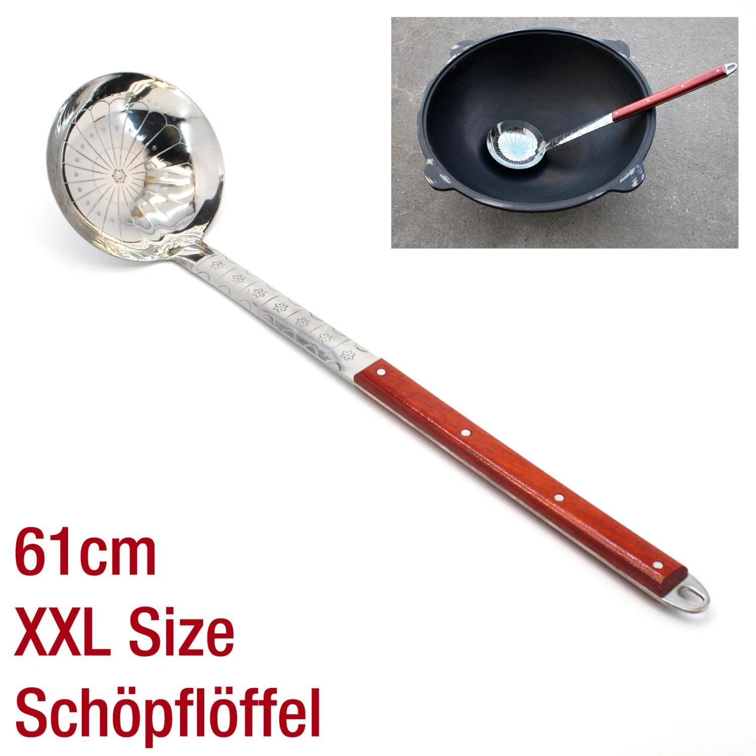 61cm Ladle Soup Ladle Sauce Ladle ПОВАРЕШКА Spoon for Cauldron Colonel
