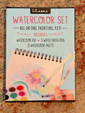 Kassa Watercolor Painting Drawing & Art Supplies Set  Includes 21 Watercolor 