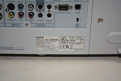 Sanyo PLC-ZM5000L WXGA Portable Multimedia Projector 2884 Lamp Hours #W3823 - 第 10/13 張圖片