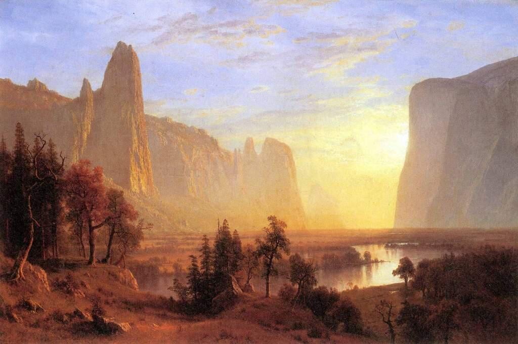 Yosemite Valley, Yosemite Park 1868 Albert Bierstadt Print