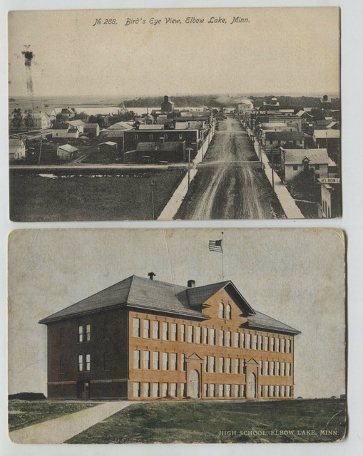 1908 & 1909 Elbow Lake Minnesota postcards eBay