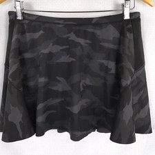 Athleta Skort Womens Medium Black Camo Match Point Athletic Lined Skirt Gorpcore