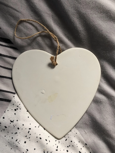 Large ceramic heart - Sunshine - Present gift, anniversary, home decor wedding - Picture 2 of 3