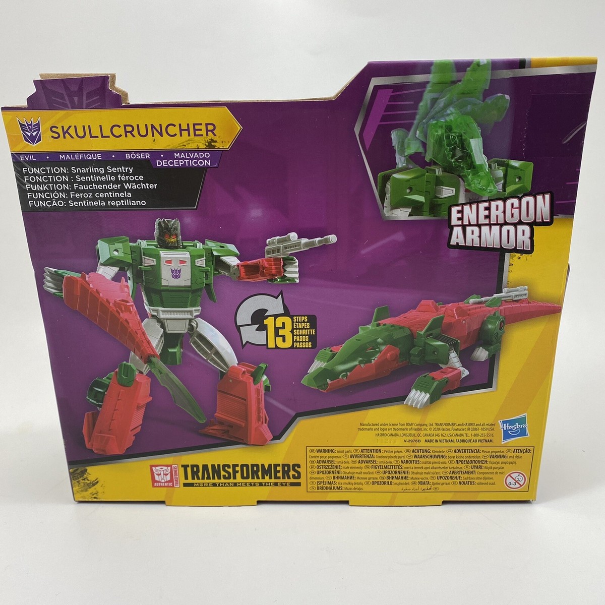 Transformers 6.75” SKULLCRUNCHER Bumblebee Cyberverse