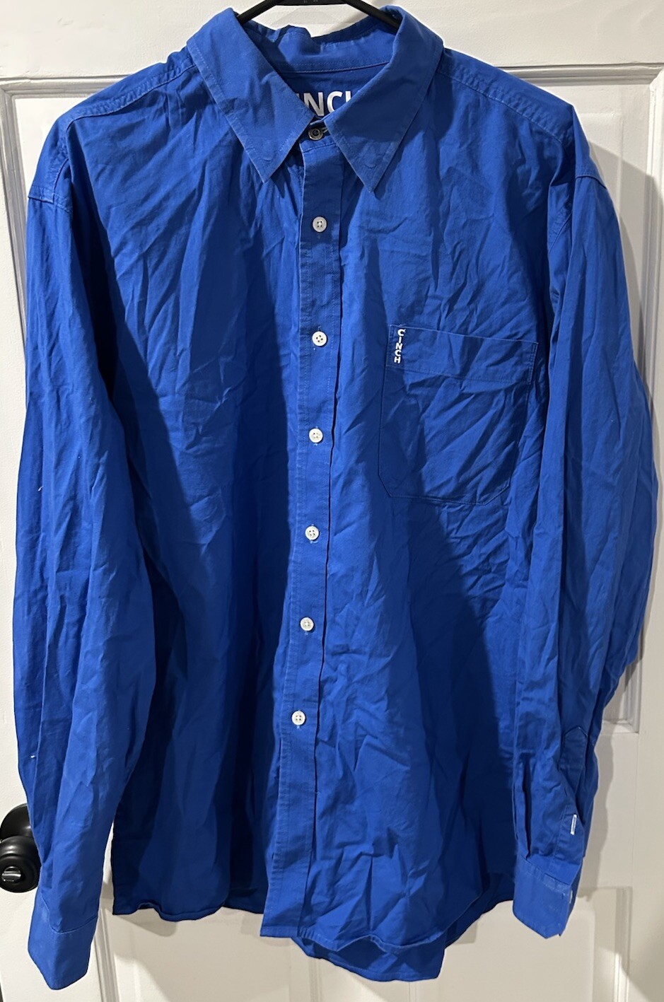 Cinch Button Down Shirt Size Large 525 - image 1
