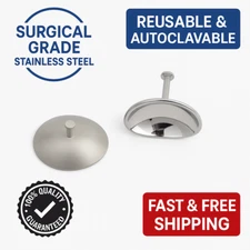 Corneal Eye Shield Stainless Steel | S 26mm X 17mm | Laser Eye Protector | 2 Pcs