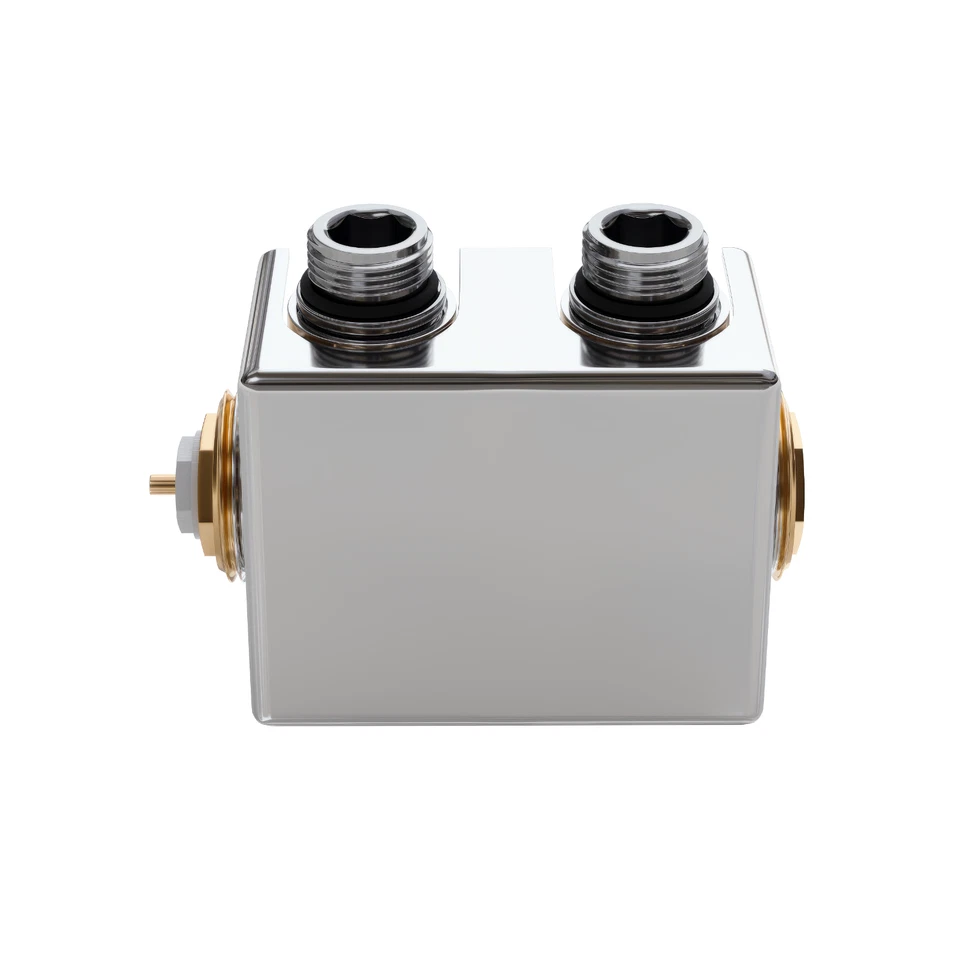 VILSTEIN Multiblock Set mit Thermostat Eck-/ Durchgangsform Hahnblock Heizkörper