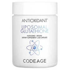 2 X CodeAge, Antioxidant, Lipsomal Glutathione, 60 Capsules